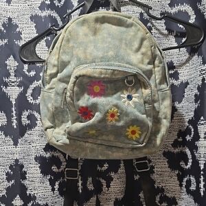 Floral Canvas Backpack
